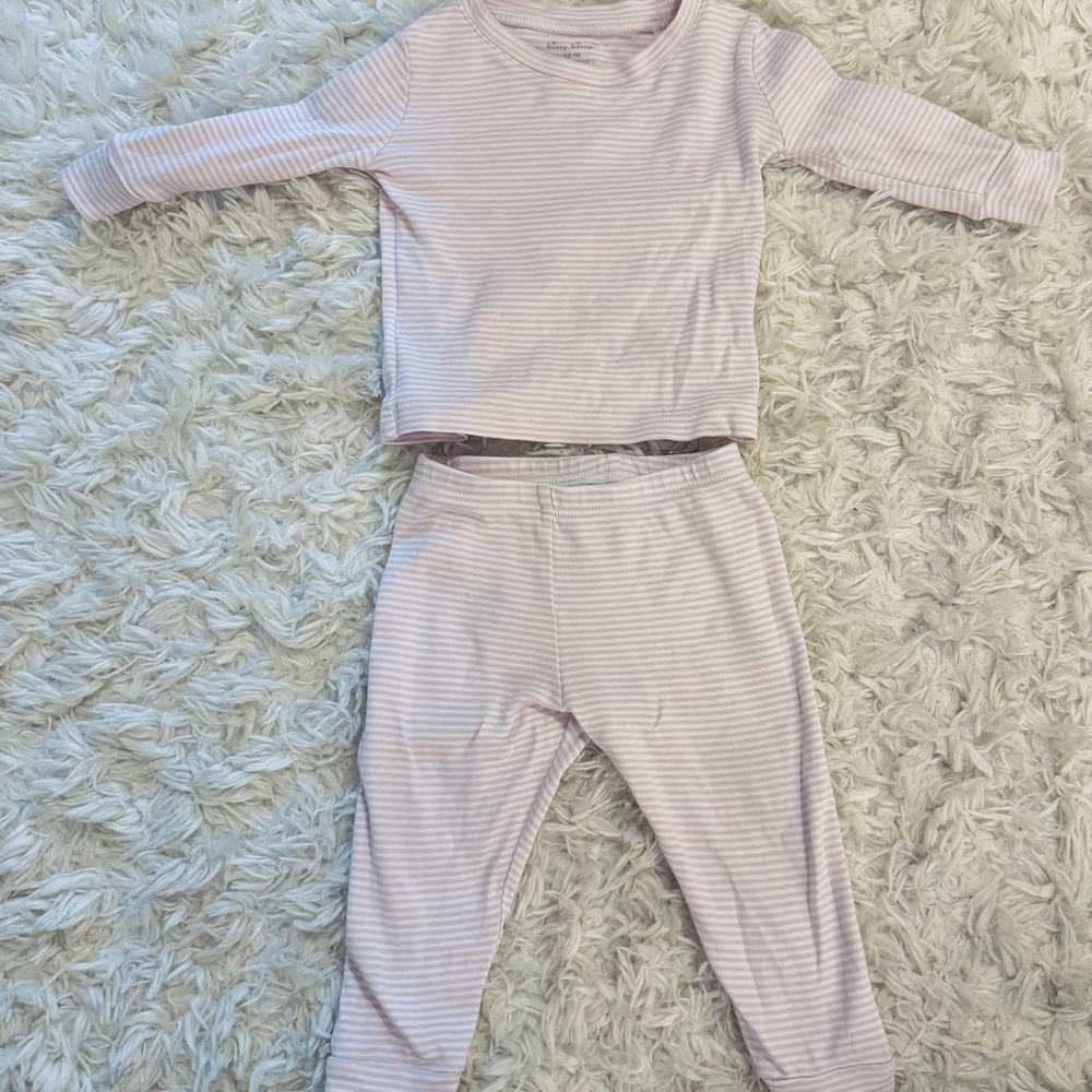 Kissy Kissy Pink Pajama Set with Long Sleeves and Pants